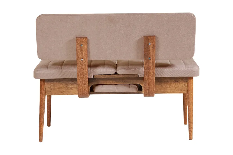 Ruokailuryhmä Vinadi Jatkettava 129 cm - Valkoinen/Harmaa - Huonekalut - Pöytä & ruokailuryhmä - Ruokailuryhmä