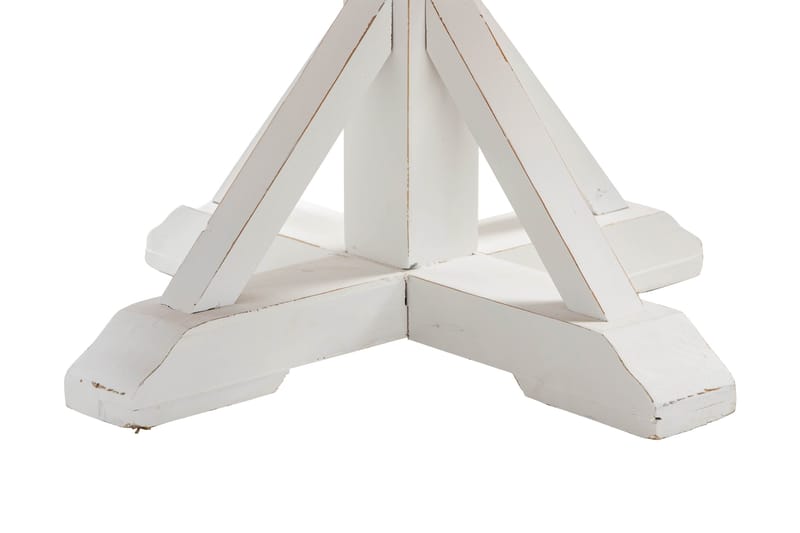 Ruokailuryhmä Yorkshire 120 cm Pyöreä 4 Lossmen tuolia - Ruskea / Valkoinen - Huonekalut - Pöytä & ruokailuryhmä - Ruokailuryhmä