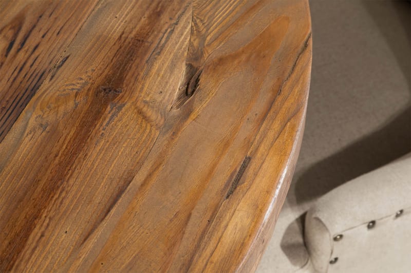 Ruokailuryhmä Yorkshire 120 cm Pyöreä 4 Ophelia tuolia - Puu/Beige - Huonekalut - Pöytä & ruokailuryhmä - Ruokailuryhmä