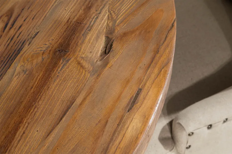 Ruokailuryhmä Yorkshire 120 cm Pyöreä 4 Ophelia tuolia - Puu/Beige - Huonekalut - Pöytä & ruokailuryhmä - Ruokailuryhmä