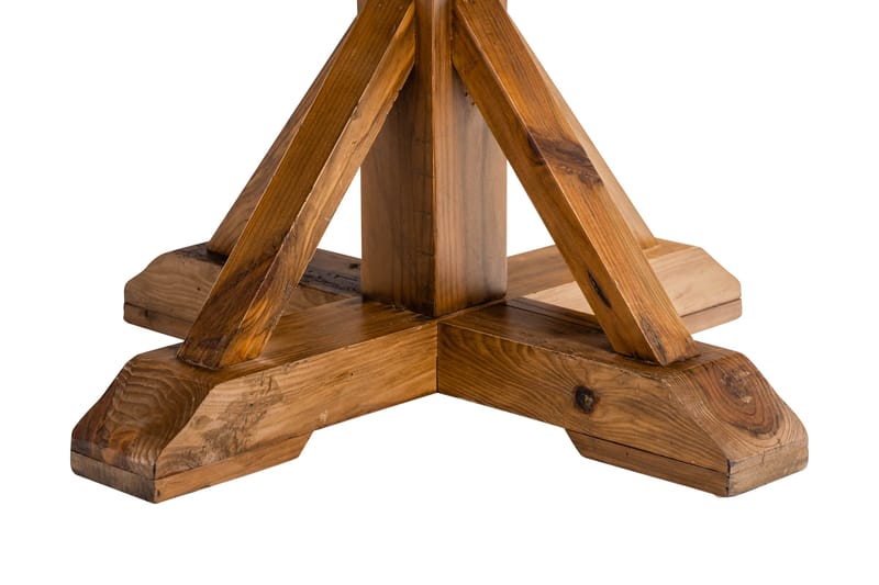 Ruokailuryhmä Yorkshire 120 cm Pyöreä 4 Lossmen tuolia Keino - Ruskea - Huonekalut - Pöytä & ruokailuryhmä - Ruokailuryhmä