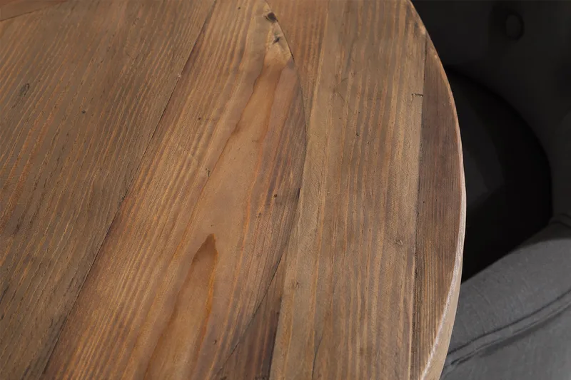 Ruokailuryhmä Yorkshire 120 cm Pyöreä 4 Ophelia tuolia - Puu/Valkoinen/Harmaa - Huonekalut - Pöytä & ruokailuryhmä - Ruokailuryhmä