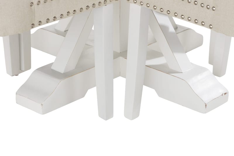 Ruokailuryhmä Yorkshire 120 cm Pyöreä 4 Lossmen tuolia - Ruskea/Valkoinen - Huonekalut - Pöytä & ruokailuryhmä - Ruokailuryhmä