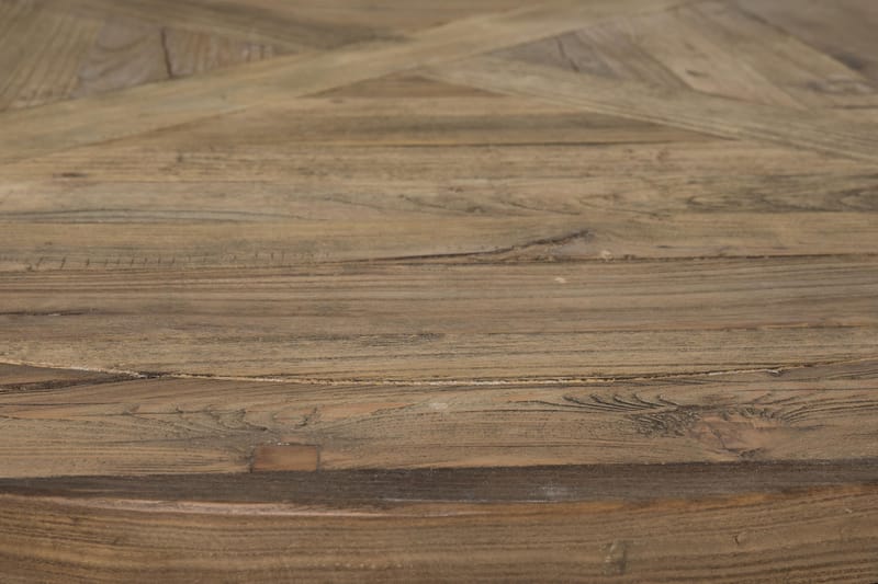 Ruokailuryhmä Yorkshire 150 cm Pyöreä 6 Hermione tuolia - Vintage Luonnonväri/Valk/Ruske - Huonekalut - Pöytä & ruokailuryhmä - Ruokailuryhmä