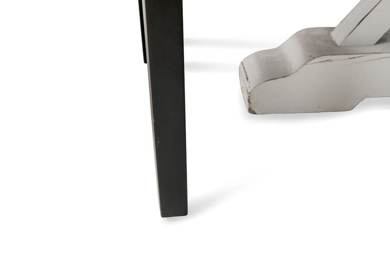 Ruokailuryhmä Yorkshire 150 cm Pyöreä 6 Hermione tuolia - Vintage Jalava/Valk/Musta PU - Huonekalut - Pöytä & ruokailuryhmä - Ruokailuryhmä