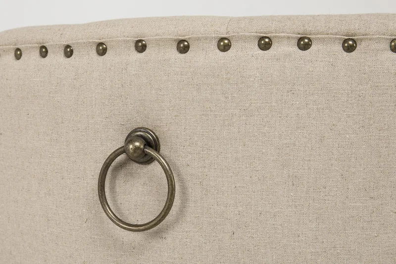 Ruokailuryhmä Yorkshire 150 cm Pyöreä 4 Ophelia tuolia - Vintage Luonnonväri/Valk/Beige - Huonekalut - Pöytä & ruokailuryhmä - Ruokailuryhmä