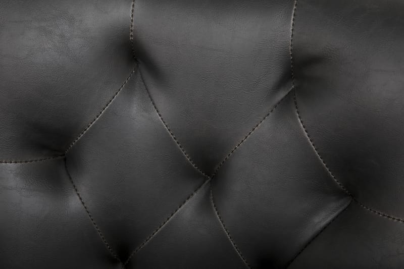 Ruokailuryhmä Yorkshire 150 cm Pyöreä 6 Hermione tuolia - Vintage Jalava/Valk/Musta PU - Huonekalut - Pöytä & ruokailuryhmä - Ruokailuryhmä