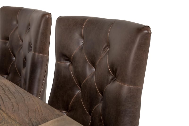 Ruokailuryhmä Yorkshire 200 cm Jatkettava 6 Hermione Tuolia - Luonnonväri/Ruskea - Huonekalut - Pöytä & ruokailuryhmä - Ruokailuryhmä