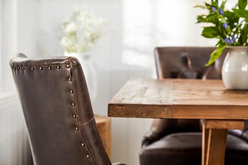 Ruokailuryhmä Yorkshire 200 cm Jatkettava 6 Hermione Tuolia - Luonnonväri/Ruskea - Huonekalut - Pöytä & ruokailuryhmä - Ruokailuryhmä