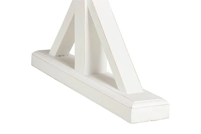 Ruokailuryhmä Yorkshire 200 cm Jatkettava 6 Lossmen tuolia - Ruskea / Valkoinen - Huonekalut - Pöytä & ruokailuryhmä - Ruokailuryhmä