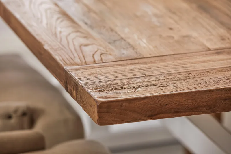 Ruokailuryhmä Yorkshire 200 cm Jatkettava 6 Ophelia tuolia - Luonnonväri/Valk/Beige - Huonekalut - Pöytä & ruokailuryhmä - Ruokailuryhmä