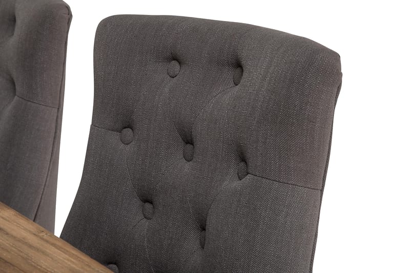 Ruokailuryhmä Yorkshire 200 cm Jatkettava 6 Ophelia tuolia - Luonnonväri/Valk/Harmaa - Huonekalut - Pöytä & ruokailuryhmä - Ruokailuryhmä