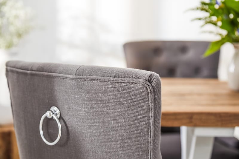 Ruokailuryhmä Yorkshire 200 cm Jatkettava 6 Ophelia tuolia - Luonnonväri/Valk/Harmaa - Huonekalut - Pöytä & ruokailuryhmä - Ruokailuryhmä