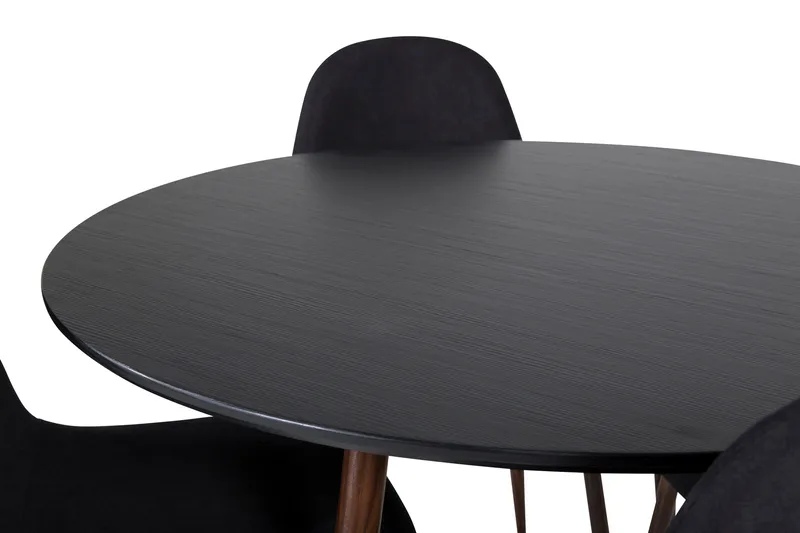 Ruokailuryhmä Pinilla 4 Yegua Tuolia - Musta/Ruskea - Huonekalut - Pöytä & ruokailuryhmä - Ruokailuryhmä