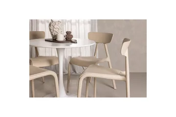 Ruokailuryhmä Pyöreä ruokailuryhmä Hamden, Ursholmen Beige - Beige - Huonekalut - Pöytä & ruokailuryhmä - Ruokailuryhmä