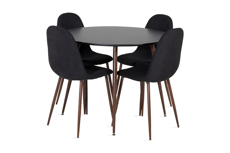 Ruokailuryhmä Pinilla 4 Yegua Tuolia, Musta/Ruskea