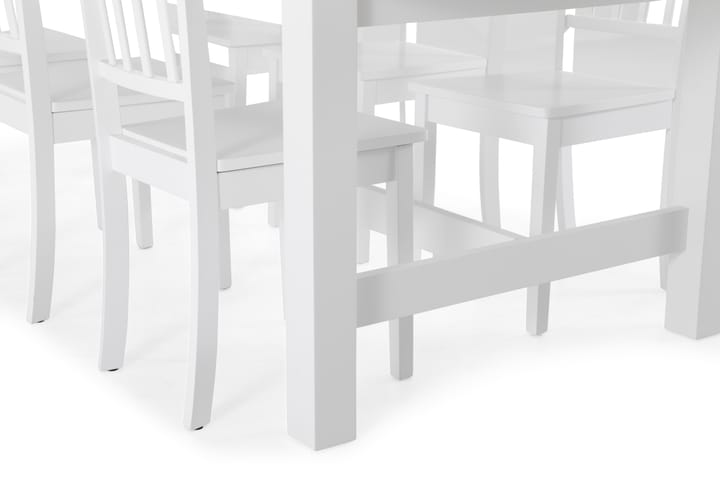 Ruokapöytä Isadora 6 Catskill tuolia - Valkoinen - Ruokailuryhmä