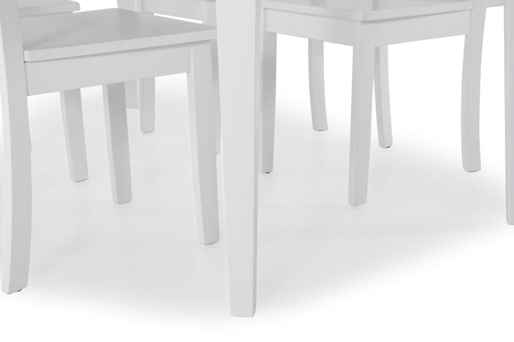 Ruokapöytä Lowisa 4 Nadica tuolia - Valkoinen - Ruokailuryhmä