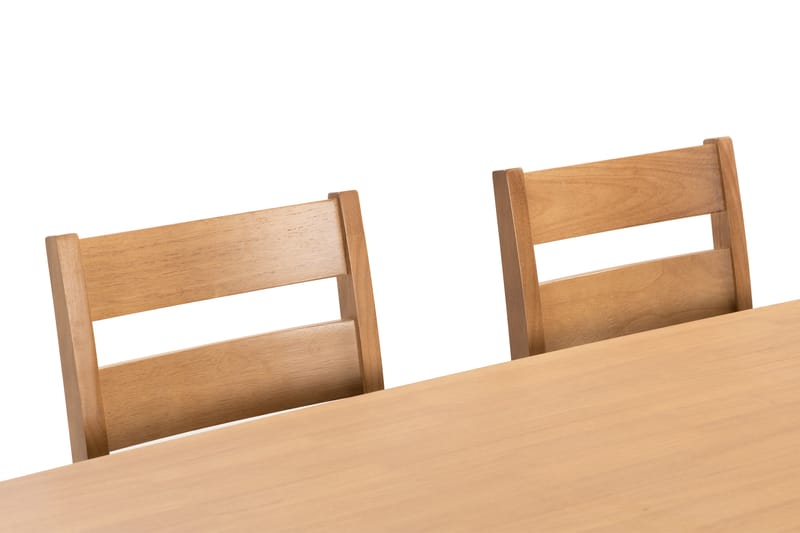 Ruokapöytä Magura 165 cm 4 Raini Ruokatuolia - Ruskea - Huonekalut - Pöytä & ruokailuryhmä - Ruokailuryhmä