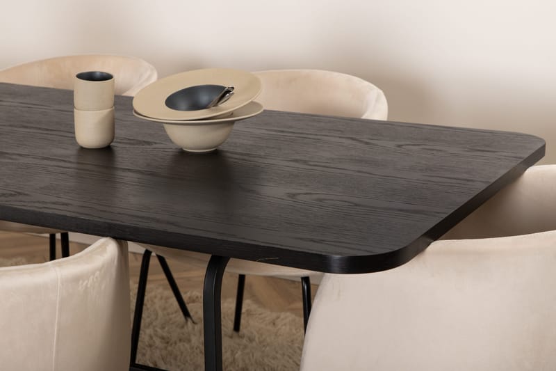 Ruokapöytä Uno 6 kpl Berit Ruokatuolia - Huonekalut - Pöytä & ruokailuryhmä - Ruokailuryhmä