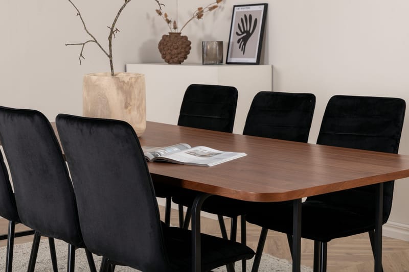 Ruokapöytä Uno 6 kpl Windu Lyx Ruokatuolia - Huonekalut - Pöytä & ruokailuryhmä - Ruokailuryhmä