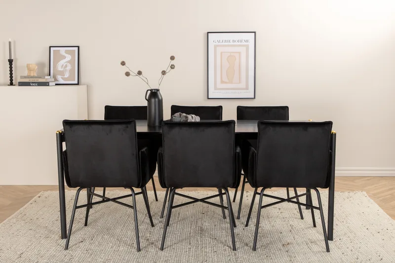 Ruokapöytä Pelle 6 kpl Pippi Ruokatuolia, undefined