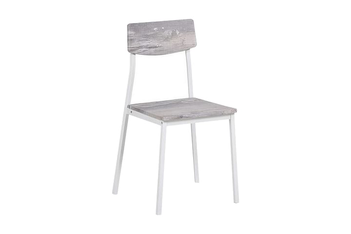 Ruokaryhmä Almont 110 cm 4 tuolia - Harmaa/Valkoinen - Ruokailuryhmä
