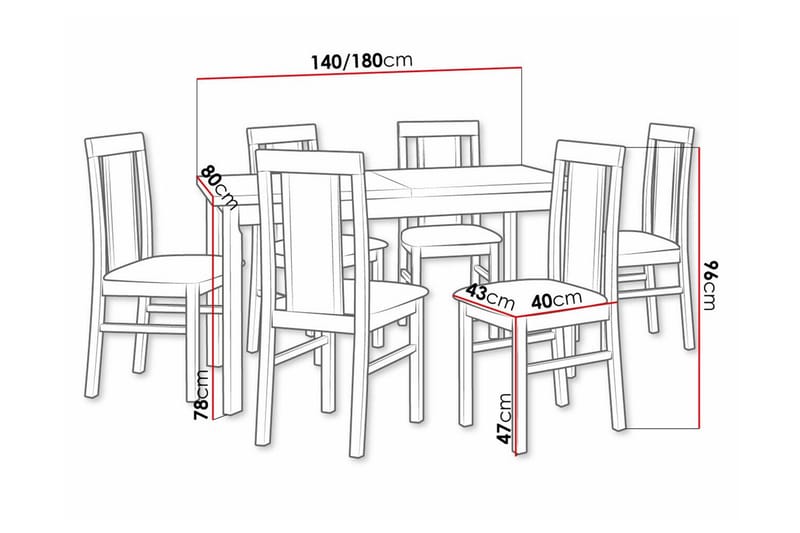 Ruokaryhmä Patrickswell - Huonekalut - Pöytä & ruokailuryhmä - Ruokailuryhmä