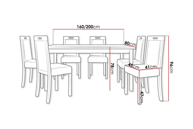 Ruokaryhmä Patrickswell - Huonekalut - Pöytä & ruokailuryhmä - Ruokailuryhmä