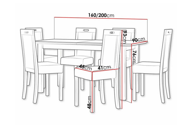 Ruokaryhmä Patrickswell - Huonekalut - Pöytä & ruokailuryhmä - Ruokailuryhmä