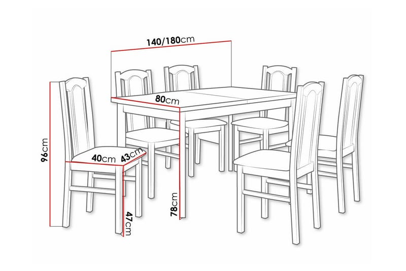 Ruokaryhmä Patrickswell - Huonekalut - Pöytä & ruokailuryhmä - Ruokailuryhmä