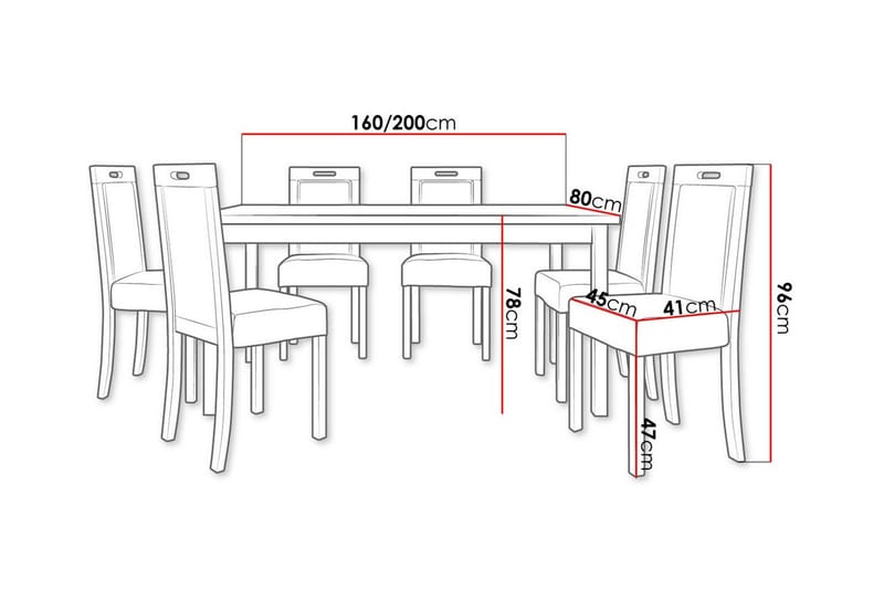 Ruokaryhmä Patrickswell - Huonekalut - Pöytä & ruokailuryhmä - Ruokailuryhmä