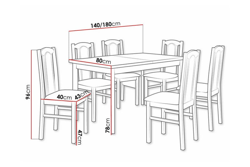 Ruokaryhmä Patrickswell - Huonekalut - Pöytä & ruokailuryhmä - Ruokailuryhmä