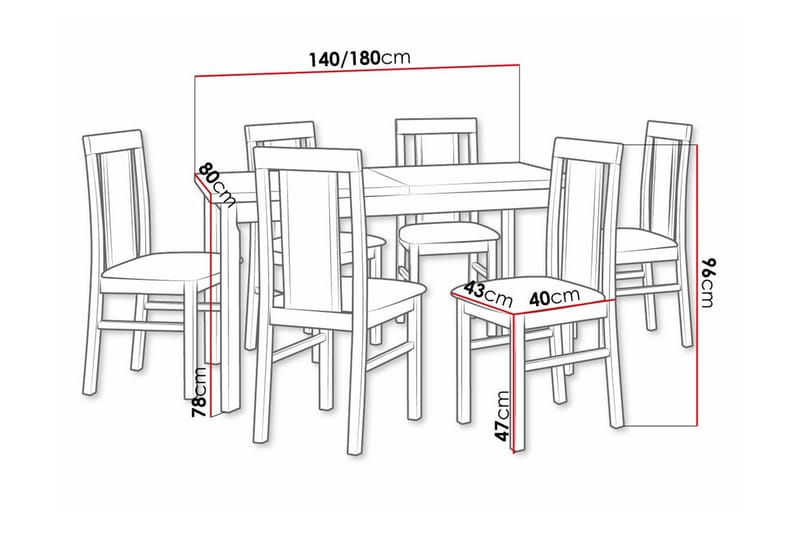 Ruokaryhmä Patrickswell - Huonekalut - Pöytä & ruokailuryhmä - Ruokailuryhmä