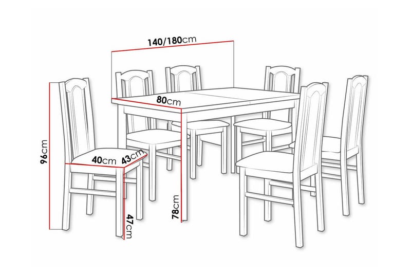 Ruokaryhmä Patrickswell - Huonekalut - Pöytä & ruokailuryhmä - Ruokailuryhmä