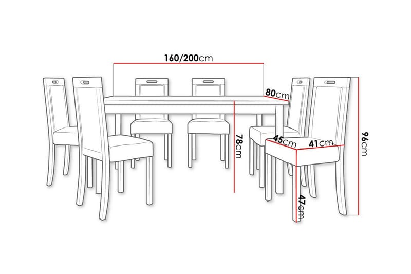 Ruokaryhmä Patrickswell - Huonekalut - Pöytä & ruokailuryhmä - Ruokailuryhmä