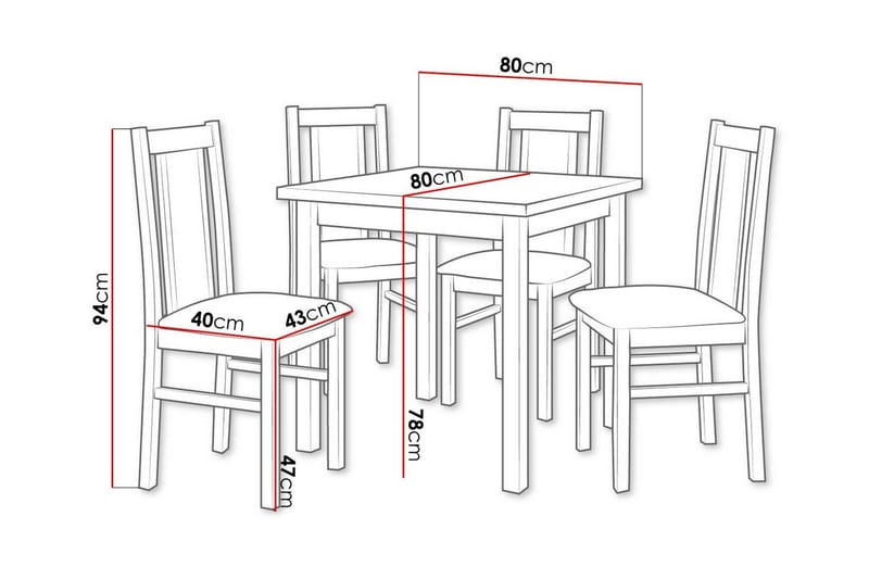 Ruokaryhmä Patrickswell - Huonekalut - Pöytä & ruokailuryhmä - Ruokailuryhmä