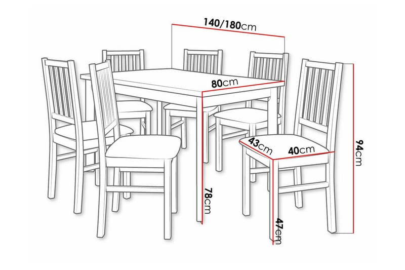 Ruokaryhmä Patrickswell - Huonekalut - Pöytä & ruokailuryhmä - Ruokailuryhmä