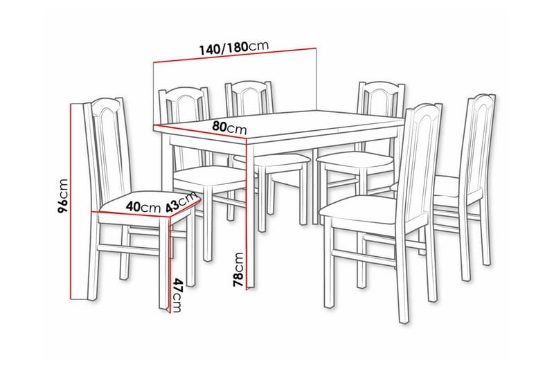 Ruokaryhmä Patrickswell - Huonekalut - Pöytä & ruokailuryhmä - Ruokailuryhmä