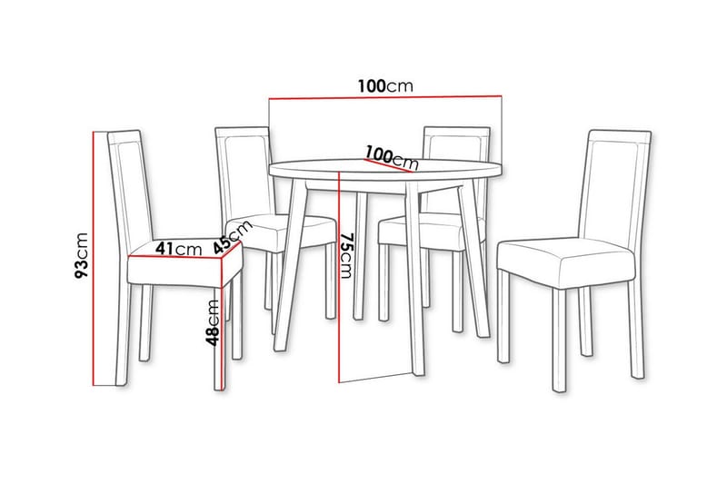 Ruokaryhmä Patrickswell - Huonekalut - Pöytä & ruokailuryhmä - Ruokailuryhmä