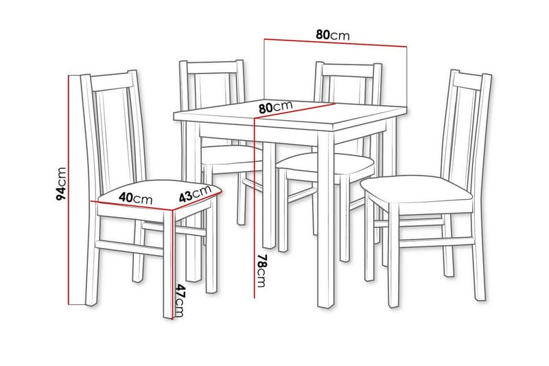 Ruokaryhmä Patrickswell - Huonekalut - Pöytä & ruokailuryhmä - Ruokailuryhmä