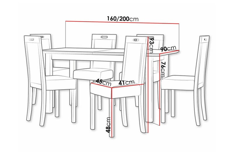 Ruokaryhmä Patrickswell - Huonekalut - Pöytä & ruokailuryhmä - Ruokailuryhmä