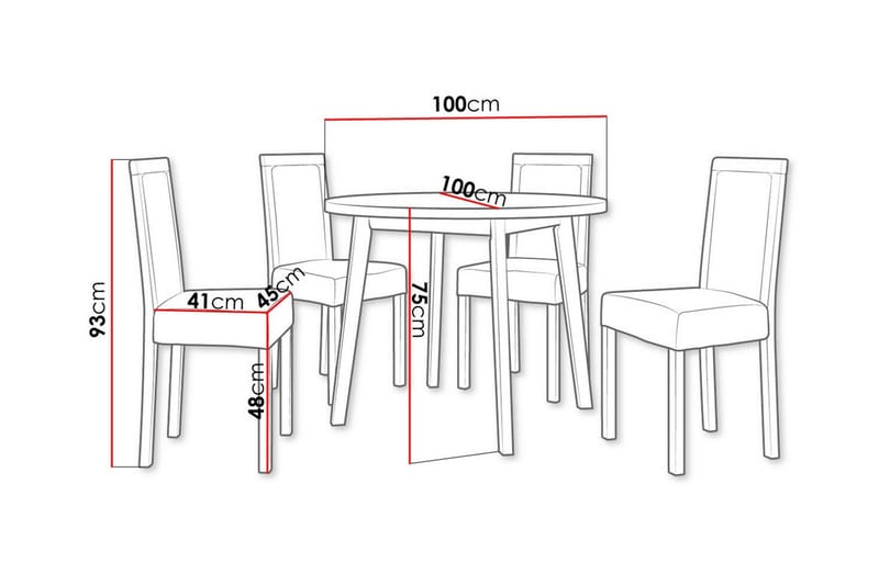 Ruokaryhmä Patrickswell - Huonekalut - Pöytä & ruokailuryhmä - Ruokailuryhmä