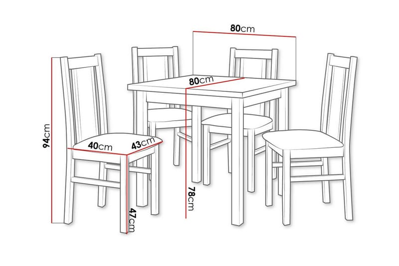 Ruokaryhmä Patrickswell - Huonekalut - Pöytä & ruokailuryhmä - Ruokailuryhmä