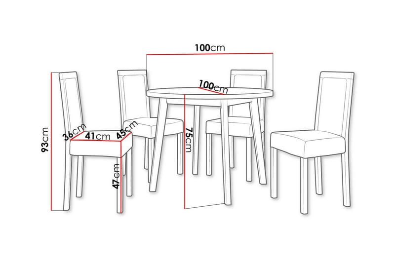 Ruokaryhmä Patrickswell - Huonekalut - Pöytä & ruokailuryhmä - Ruokailuryhmä