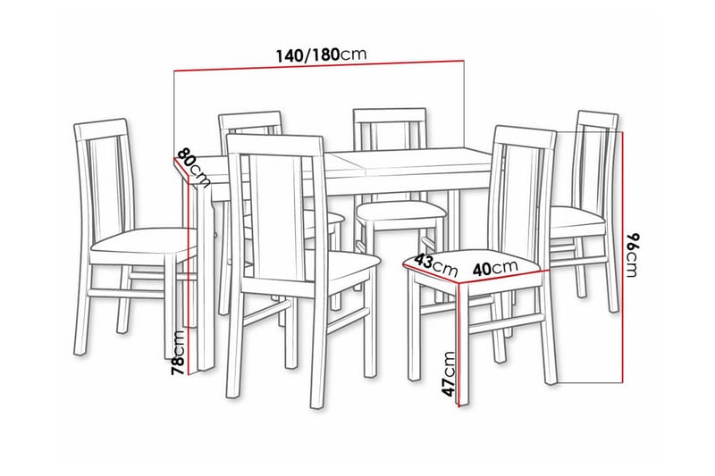 Ruokaryhmä Patrickswell - Huonekalut - Pöytä & ruokailuryhmä - Ruokailuryhmä