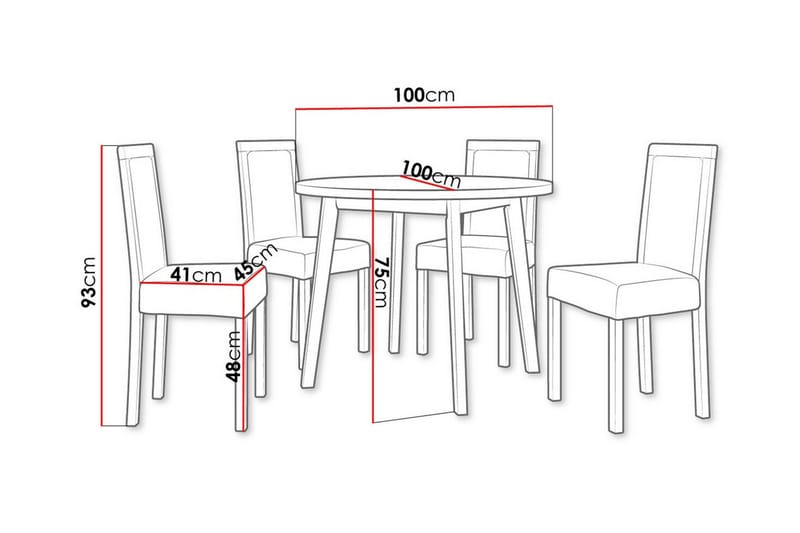Ruokaryhmä Patrickswell - Huonekalut - Pöytä & ruokailuryhmä - Ruokailuryhmä