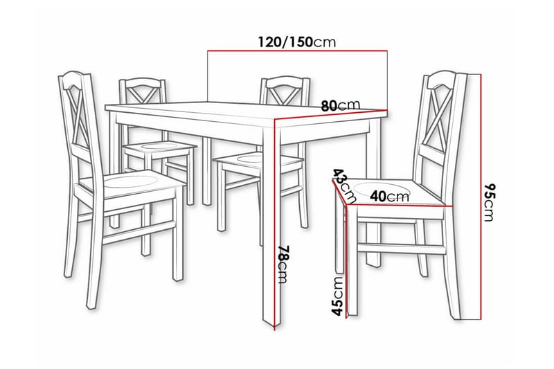 Ruokaryhmä Patrickswell - Huonekalut - Pöytä & ruokailuryhmä - Ruokailuryhmä