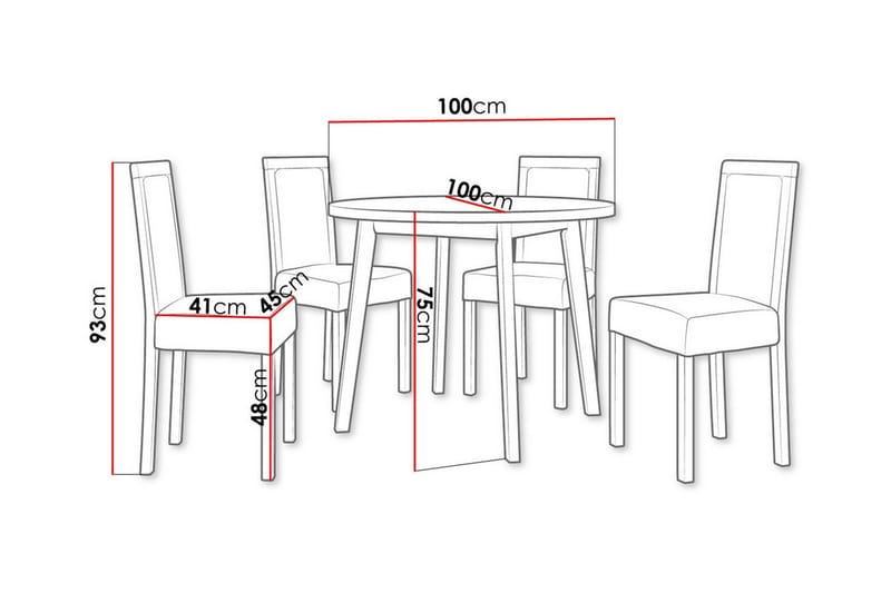 Ruokaryhmä Patrickswell - Huonekalut - Pöytä & ruokailuryhmä - Ruokailuryhmä