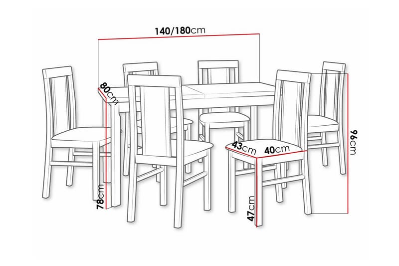 Ruokaryhmä Patrickswell - Huonekalut - Pöytä & ruokailuryhmä - Ruokailuryhmä
